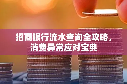 招商银行流水查询全攻略,消费异常应对宝典