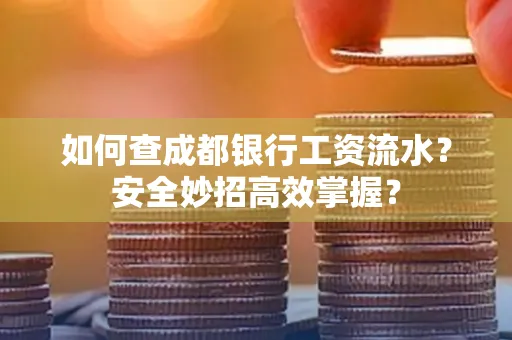 如何查成都银行工资流水?安全妙招高效掌握?