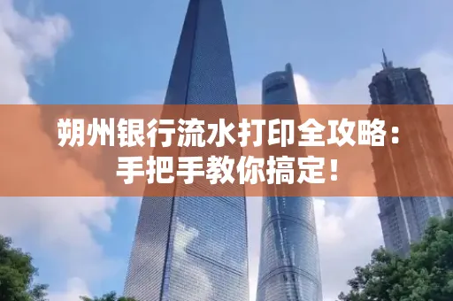 朔州银行流水打印全攻略:手把手教你搞定!