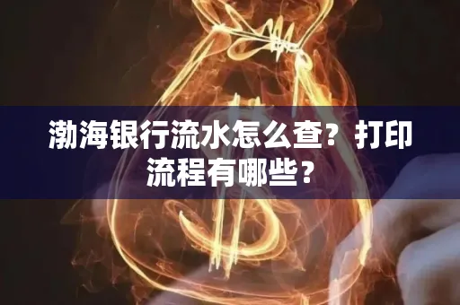 渤海银行流水怎么查?打印流程有哪些?