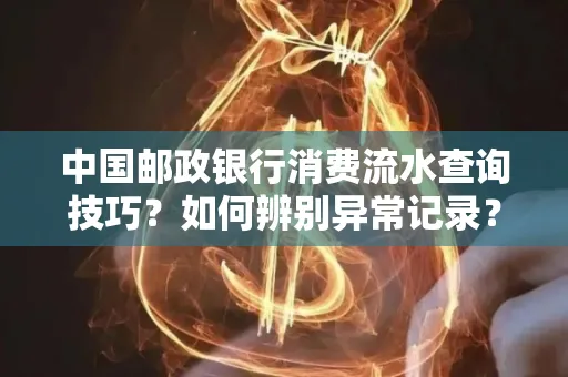 中国邮政银行消费流水查询技巧?如何辨别异常记录?