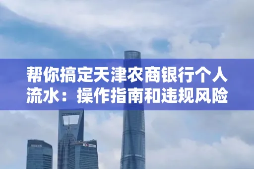 帮你搞定天津农商银行个人流水:操作指南和违规风险避坑攻略