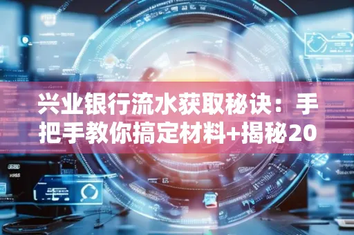 兴业银行流水获取秘诀:手把手教你搞定材料+揭秘2025审核最松的贷款机构