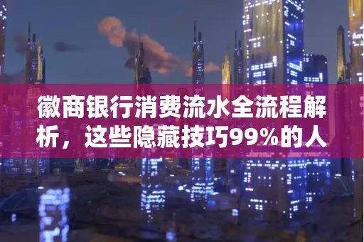 徽商银行消费流水全流程解析,这些隐藏技巧99%的人不知道