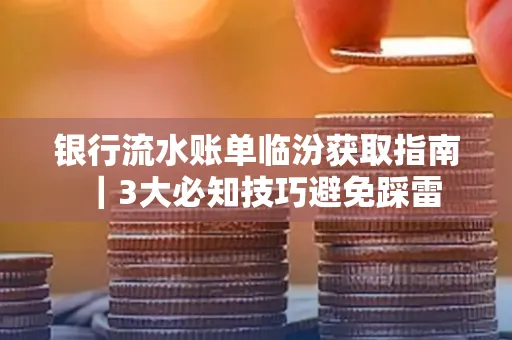 银行流水账单临汾获取指南|3大必知技巧避免踩雷