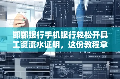 邯郸银行手机银行轻松开具工资流水证明,这份教程拿走不谢