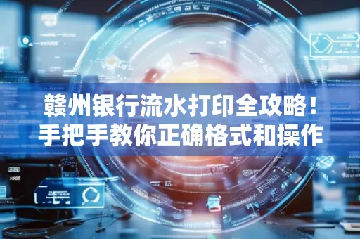 赣州银行流水打印全攻略!手把手教你正确格式和操作