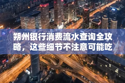 朔州银行消费流水查询全攻略,这些细节不注意可能吃大亏