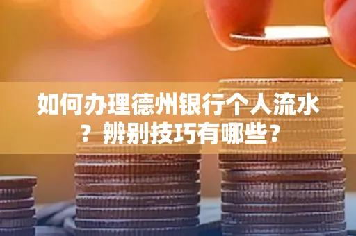 如何办理德州银行个人流水?辨别技巧有哪些?